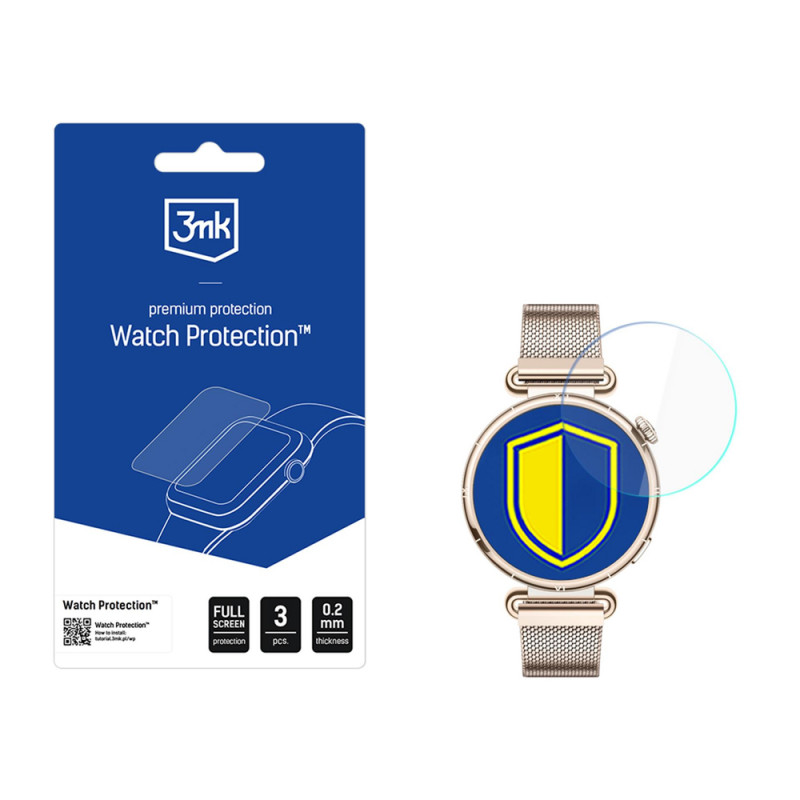 3MK FlexibleGlass Watch Hybridglas Displayschutzfolie für Huawei Watch GT 6 41 mm