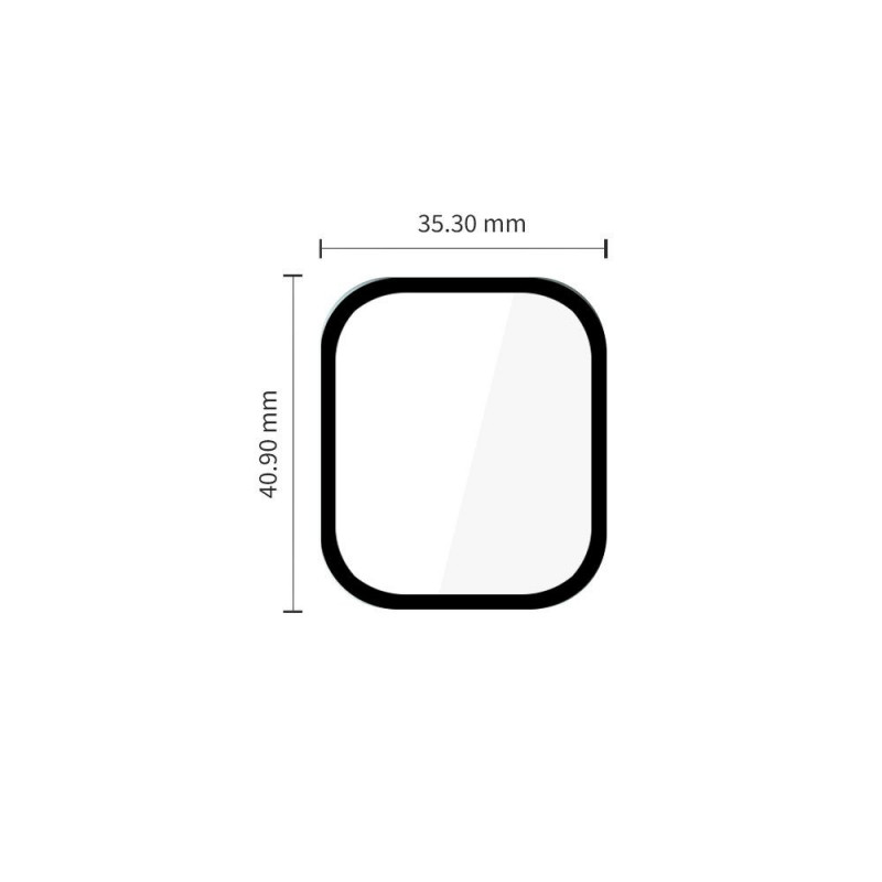 Tech-Protect Glass Flex+ Huawei Watch Fit 5 Pro Hybridglas, Schwarz (2 Stk.)
