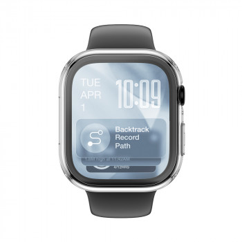 AmazingThing Radix FullGuard Displayschutzglas mit Hülle für Apple Watch Series 11 46 mm, transparent