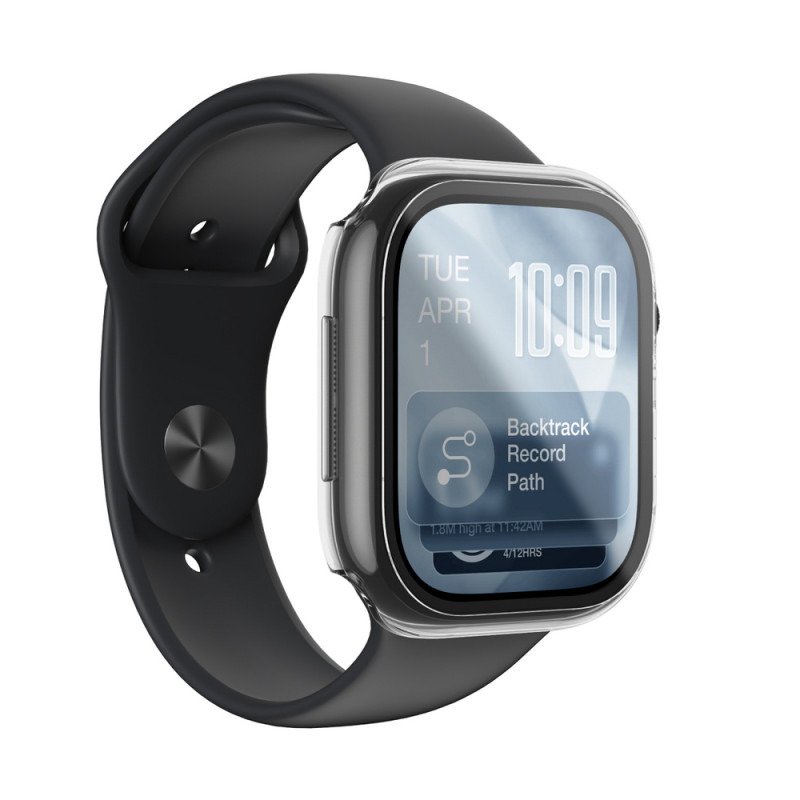 AmazingThing Radix FullGuard Displayschutzglas mit Hülle für Apple Watch Series 11 46 mm, transparent