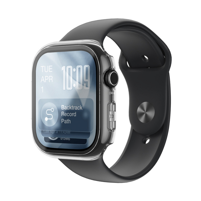AmazingThing Radix FullGuard Displayschutzglas mit Hülle für Apple Watch Series 11 46 mm, transparent