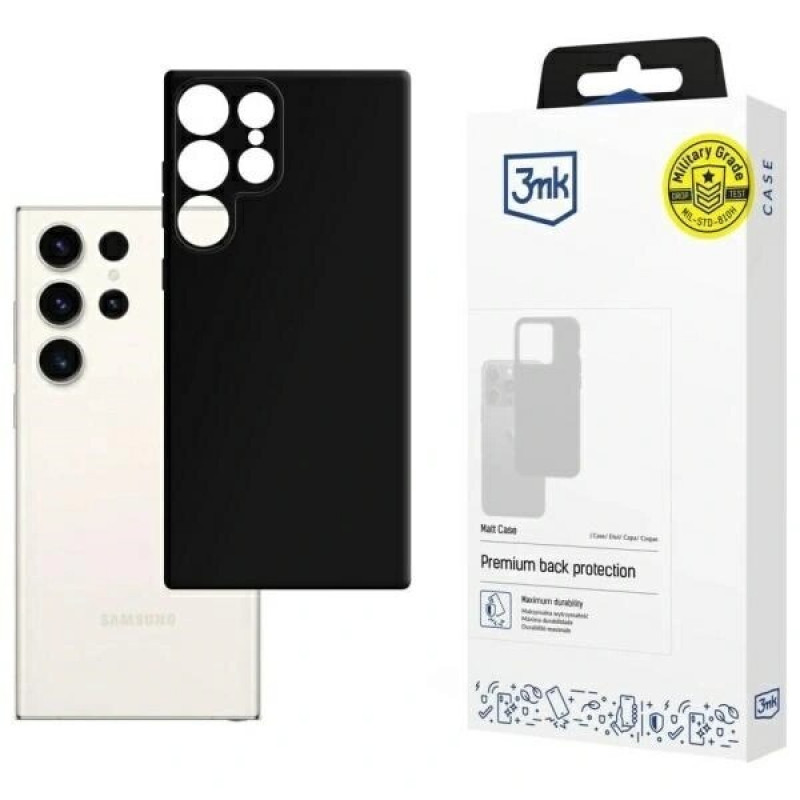 3MK Matt Case Samsung Galaxy S24 Ultra, schwarz