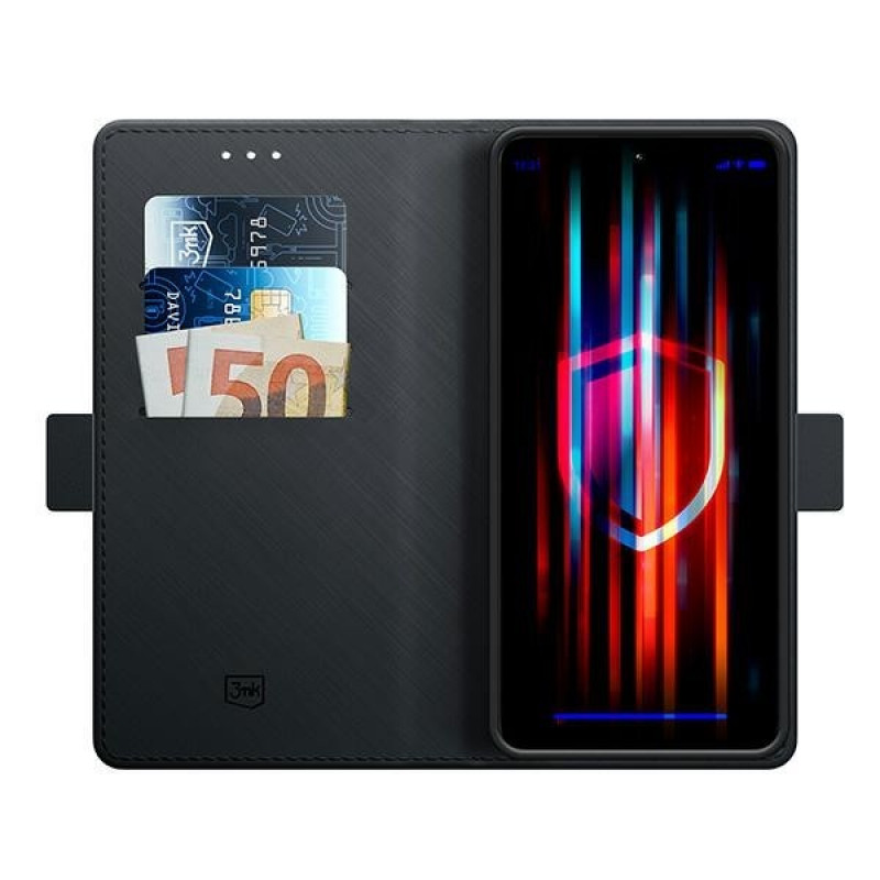 3MK Wallet Case Handyhülle für Xiaomi Redmi Note 13 5G, schwarz