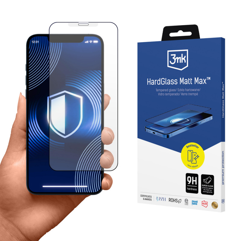 3MK HardGlass Matt Max gehärtetes Displayschutzglas für Apple iPhone XS Max / 11 Pro Max, matt