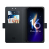 3MK Wallet Case für Apple iPhone 16, schwarz