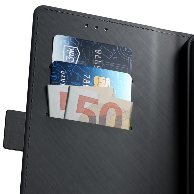 3MK Wallet Case für Apple iPhone 16 Pro Max, schwarz