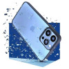 3mk Satin Armor Case+ für Apple iPhone 16 Plus, transparent mit schwarzem Rahmen
