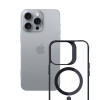 3mk Satin Armor MagCase mit MagSafe für Apple iPhone 16 Pro Max (W-3SAMaCa-AiP16PM-0), transparent mit schwarzem Rahmen