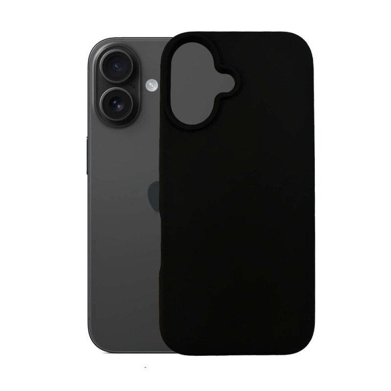 3mk Silicone Case für Apple iPhone 16 Plus, Schwarz