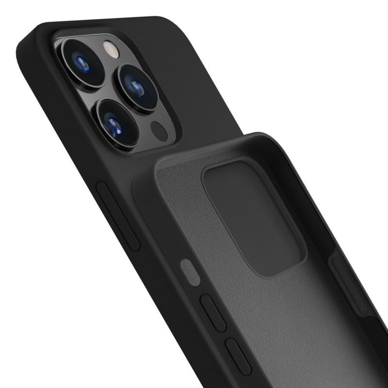 3mk Silicone Case für Apple iPhone 16 Pro, Schwarz