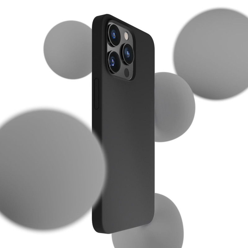 3mk Silicone Case für Apple iPhone 16 Pro Max, Schwarz