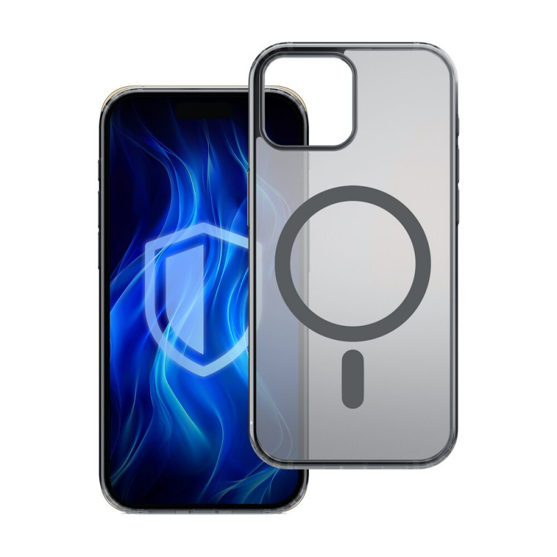 3MK Frosty MagCase Hülle für Apple iPhone 14 Plus, schwarz