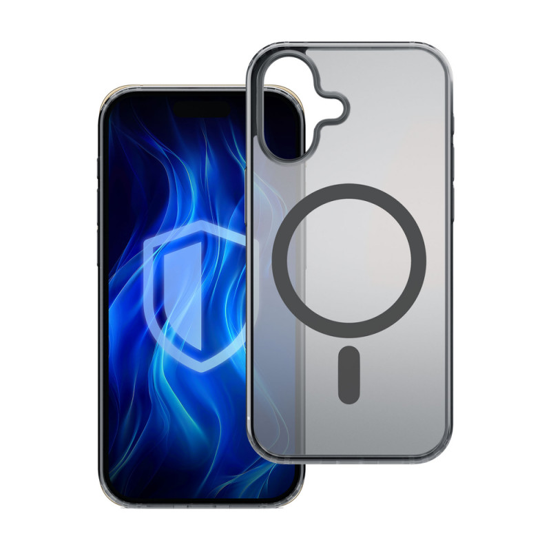 3MK Frosty MagCase Hülle für Apple iPhone 16, schwarz