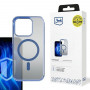 3MK Frosty MagCase MagSafe Smartphone-Hülle für Apple iPhone 16 Pro, blau