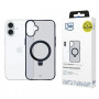 3MK Smoke Case Mag&Stand MagSafe-Smartphone-Hülle mit Standfuß für Apple iPhone 16 Plus, transparent