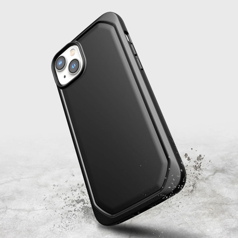 X-Doria Raptic Slim Hülle für Apple iPhone 14 Plus / 15 Plus, Schwarz