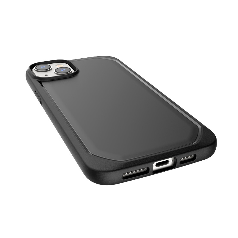X-Doria Raptic Slim Hülle für Apple iPhone 14 Plus / 15 Plus, Schwarz