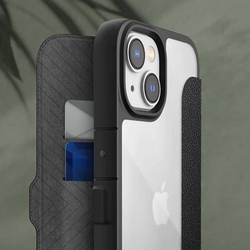 X-Doria Raptic Urban Folio Hülle für Apple iPhone 14 Plus / 15 Plus, Schwarz