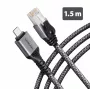 Goobay AXAGON ADE-CM15 USB-C Gigabit-Ethernet-Adapter mit integriertem 1,5 m CAT6-Kabel, RJ-45