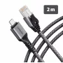 Goobay AXAGON ADE-CM20 USB-C Gigabit-Ethernet-Adapter mit integriertem 2 m CAT6-Kabel, RJ-45