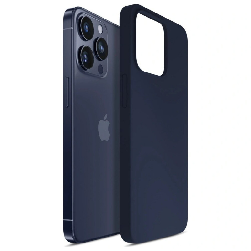3MK Silicone Case für Apple iPhone 16 Pro Max, navy blue