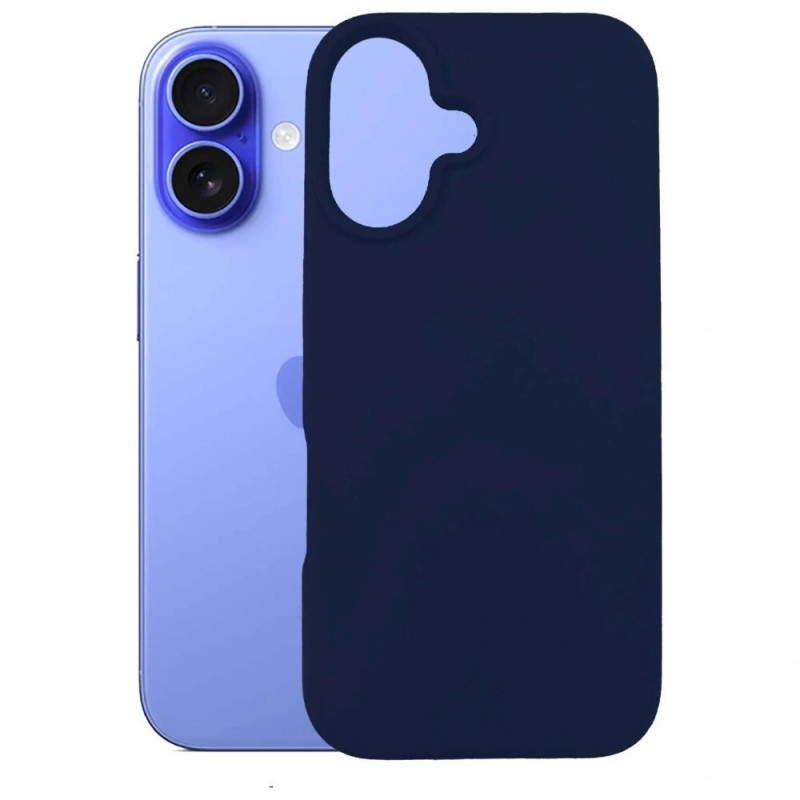3MK Silicone Case für Apple iPhone 16 Plus, navy blue