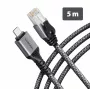 Goobay AXAGON ADE-CM50 USB-C Gigabit-Ethernet-Adapter mit integriertem 5 m CAT6-Kabel, RJ-45