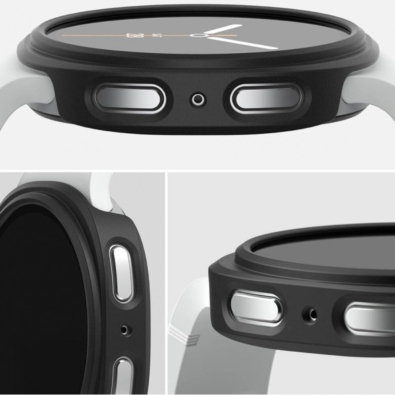 Ringke Slim RGK11818 Hülle für Samsung Galaxy Watch 8 / 9 40 mm, transparent & mattschwarz (2 Stk.)