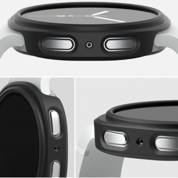 Ringke Slim RGK11819 Hülle für Samsung Galaxy Watch 8 / 9 44 mm, transparent & mattschwarz (2 Stk.)