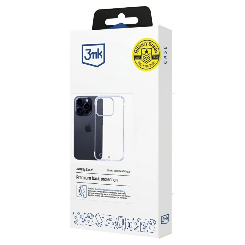 3mk Just20g Clear Case Apple iPhone 14 Pro Max Smartphone-Hülle, transparent