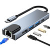 Tech-Protect V3 5in1 USB-C Hub, grau