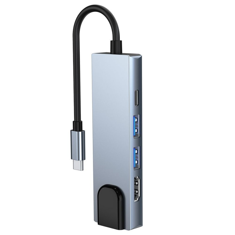 Tech-Protect V3 5in1 USB-C Hub, grau