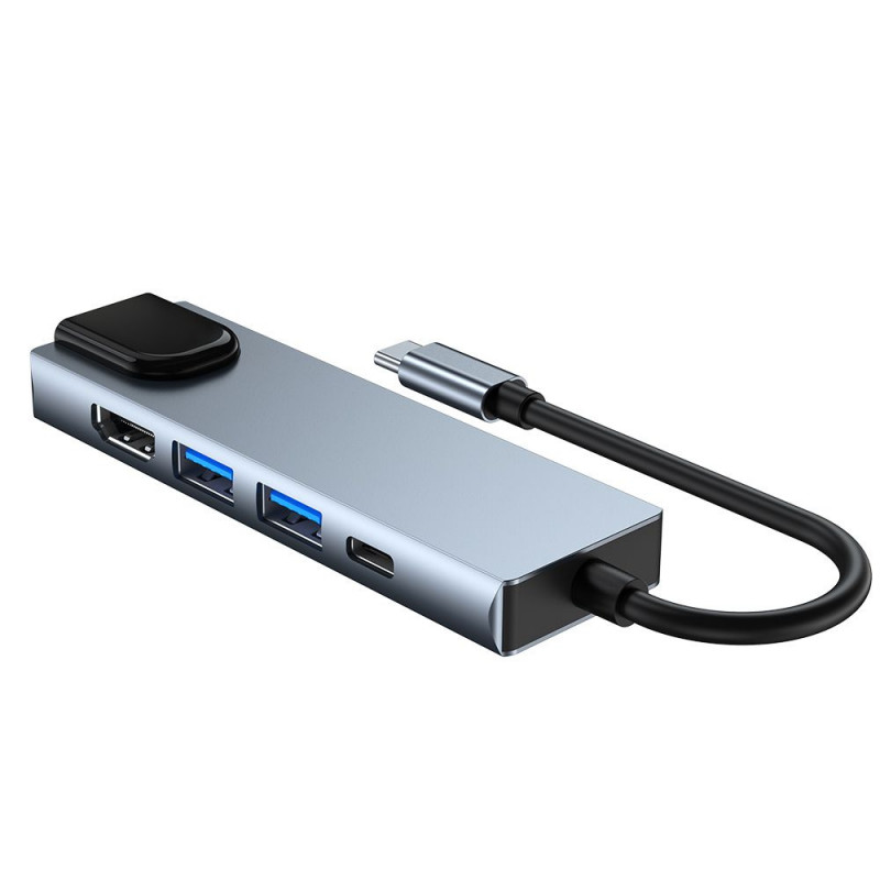 Tech-Protect V3 5in1 USB-C Hub, grau