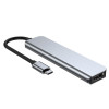 Tech-Protect V4 6-in-1 USB-C-Hub, grau