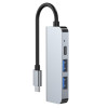 Tech-Protect V2 4-in-1 USB-C-Hub, grau