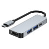 Tech-Protect V2 4-in-1 USB-C-Hub, grau