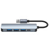 Tech-Protect V0-HUB 5in1 USB-A Hub, grau