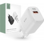 Tech-Protect C20W 2-Port-Wandladegerät, USB-C PD 20W und USB-A QC 3.0, weiß
