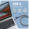 Goobay AXAGON ADE-AM20 USB-A-zu-Gigabit-Ethernet-Adapter mit integriertem 2 m CAT6-Kabel