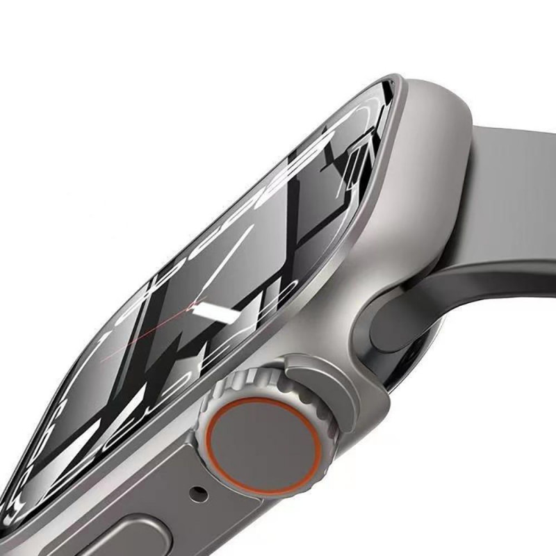 Tech-Protect Defense360 Hülle für Apple Watch 4/5/6/7/8/9/SE 44/45 mm, schwarz/orange