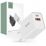 Tech-Protect NC30W 2-Port-Wandladegerät PD 30W QC 3.0, weiß
