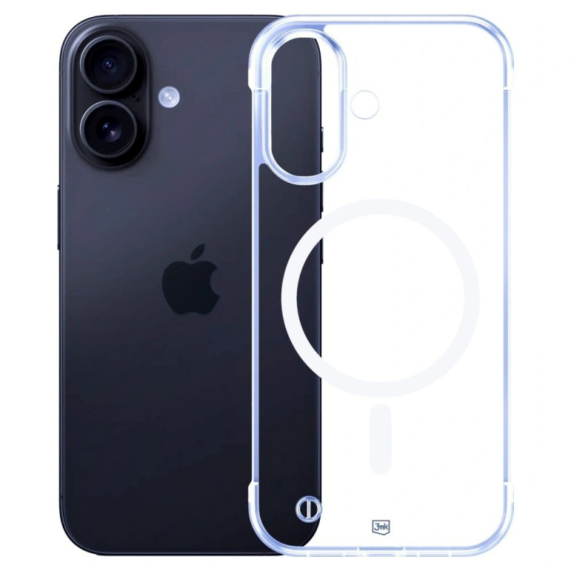 3mk Just20g MagCase Apple iPhone 16 Smartphone-Hülle, transparent