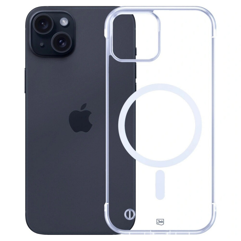 3mk Just20g MagCase Apple iPhone 15 Plus Smartphone-Hülle, transparent