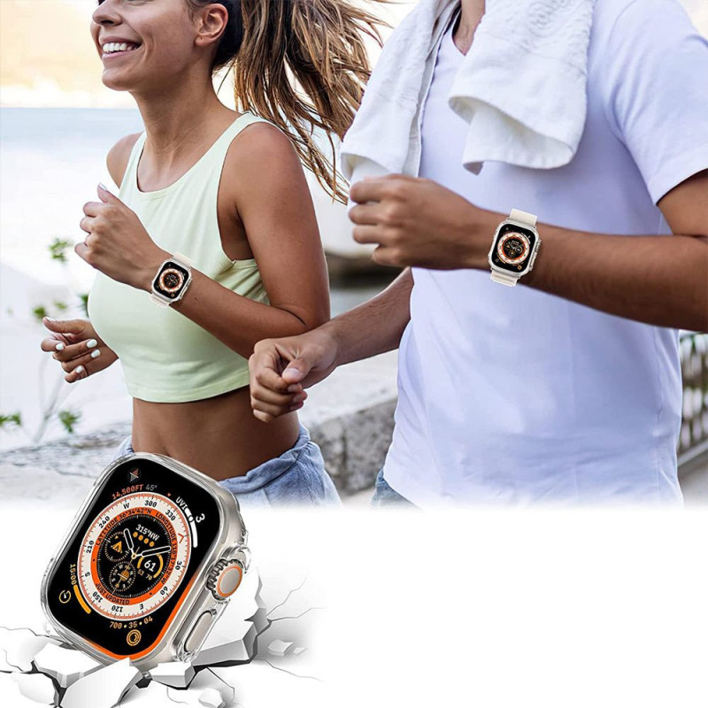 Tech-Protect Defense360 Hülle für Apple Watch Ultra 1 / 2 / 3 49 mm, transparent