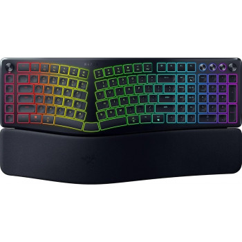 Razer Pro Type Ergo Wireless Ergonomische Tastatur, geteiltes Layout, Bluetooth, USB-C, 5 Makrotasten, RGB