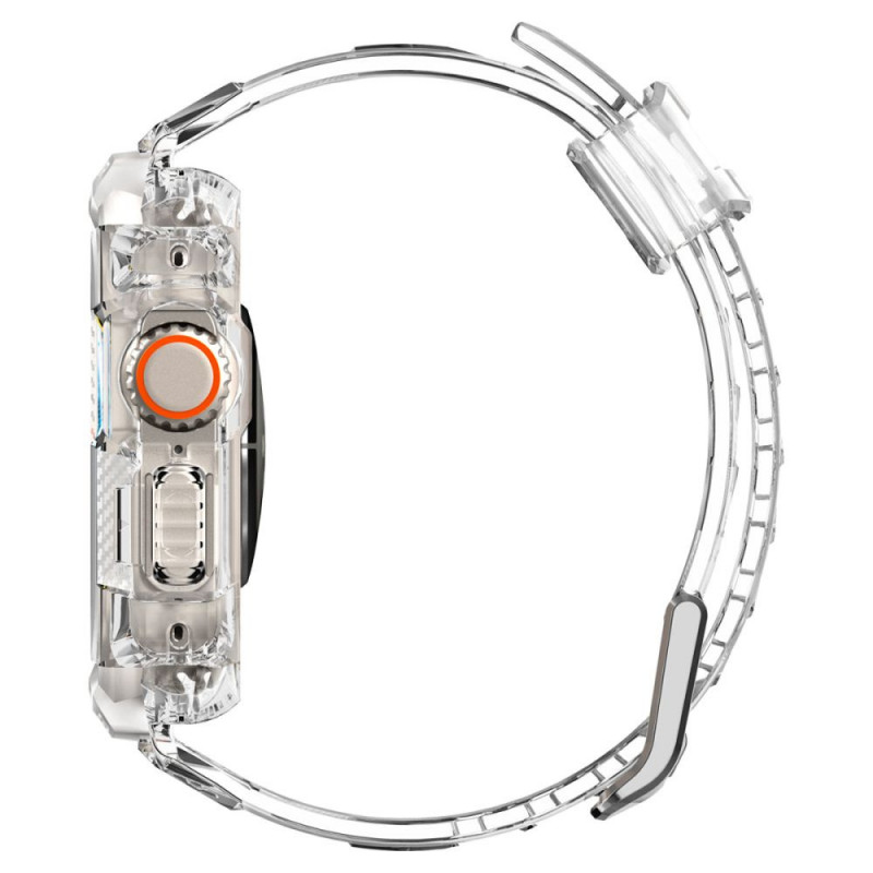 Spigen Rugged Armor Pro Armband-Hülle für Apple Watch Ultra 49 mm, Crystal Clear