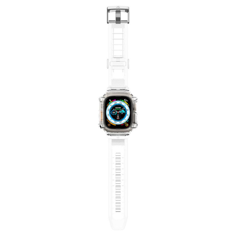 Spigen Rugged Armor Pro Armband-Hülle für Apple Watch Ultra 49 mm, Crystal Clear