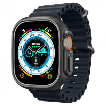 Spigen Thin Fit Hülle für Apple Watch Ultra 1 / 2 / 3 49 mm, Schwarz