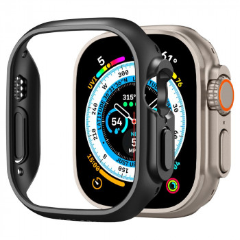Spigen Thin Fit Hülle für Apple Watch Ultra 1 / 2 / 3 49 mm, Schwarz