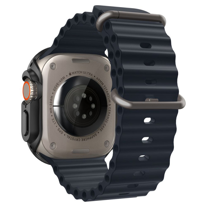 Spigen Thin Fit Hülle für Apple Watch Ultra 1 / 2 / 3 49 mm, Schwarz